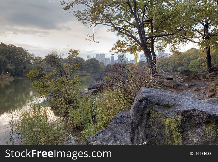 Central Park In Early Autumn