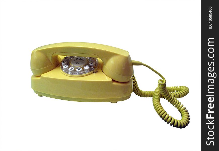 Old Telephone Yellow
