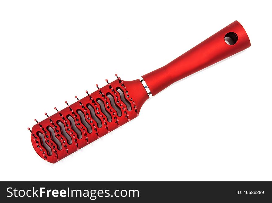 Red Massage Plastic Comb