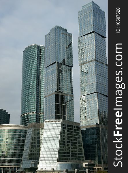 Business centre Moscow-city- It is photographed in Russia