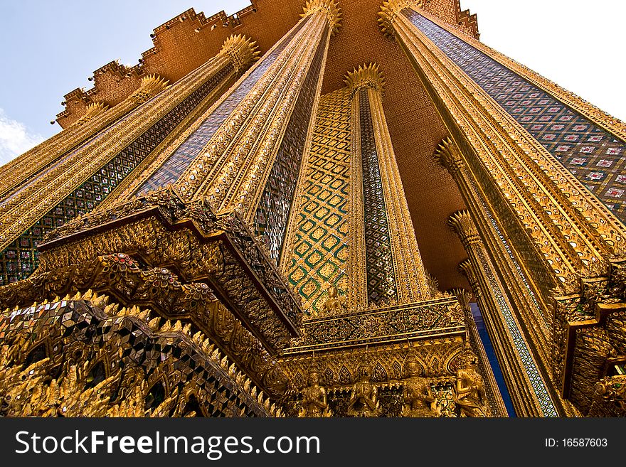 Buddhist library building at wat prakeaw. Buddhist library building at wat prakeaw