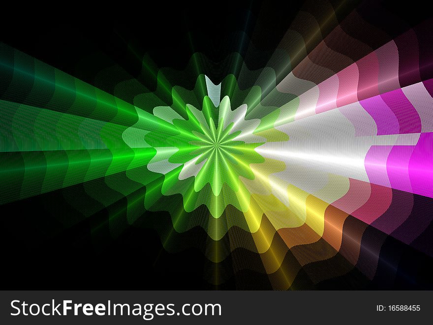 3d Background Rays