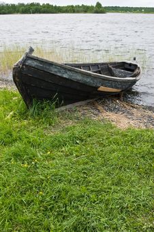 Wooden Boat In Kizhi Island Royalty Free Stock Image Wooden Boat In Kizhi Island Royalty Free Stock Image