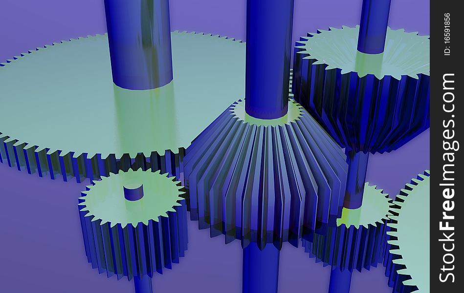 Three-dimensional composition from gears