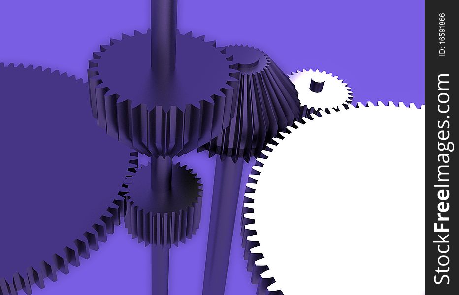 Three-dimensional composition from gears