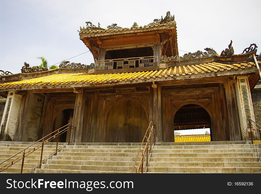 Main Gate Of The Wall Of The Tomb Of King Tu Duc I