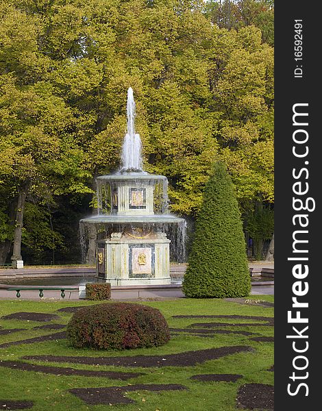 Photography of Roman fountain in Peterhof (Petrgof), Saint-Petersburg, Russia. Photography of Roman fountain in Peterhof (Petrgof), Saint-Petersburg, Russia