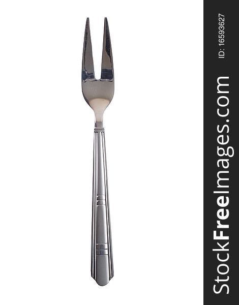 Silver Table Kitchen Meat Fork  Isolated