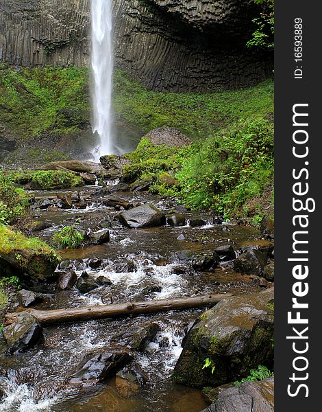 Waterfall in the Columbia River Gorge