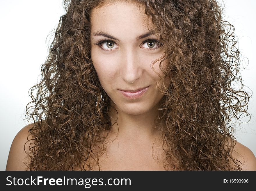 Closeup of a young beautiful woman. Closeup of a young beautiful woman.