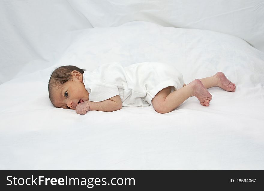 Newborn Laying On Tummy