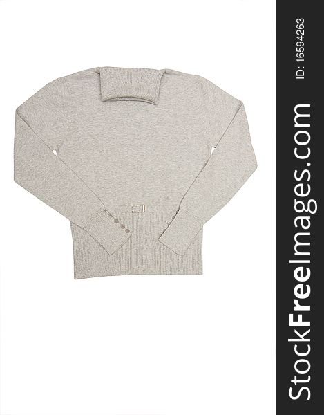 Modern  Sweater On A White.
