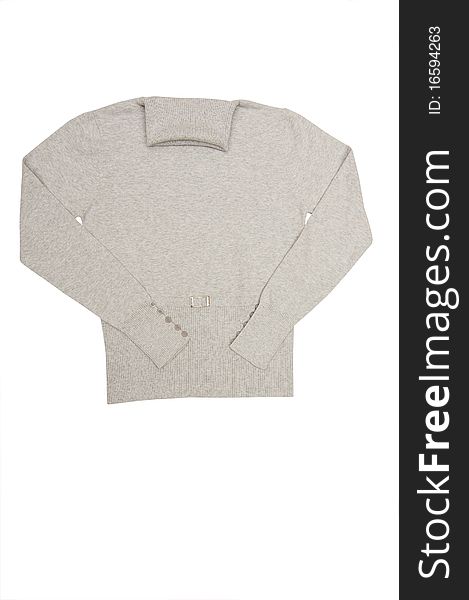 Modern  sweater on a white.