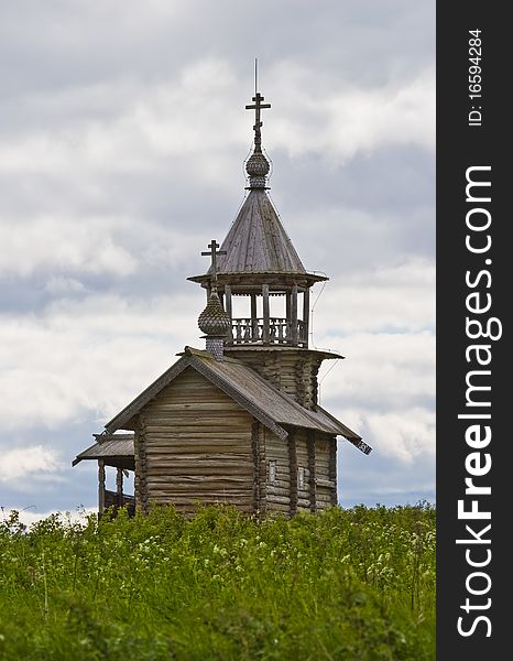 Orthodox Wooden Chapel Of Holy Face In Kizhi