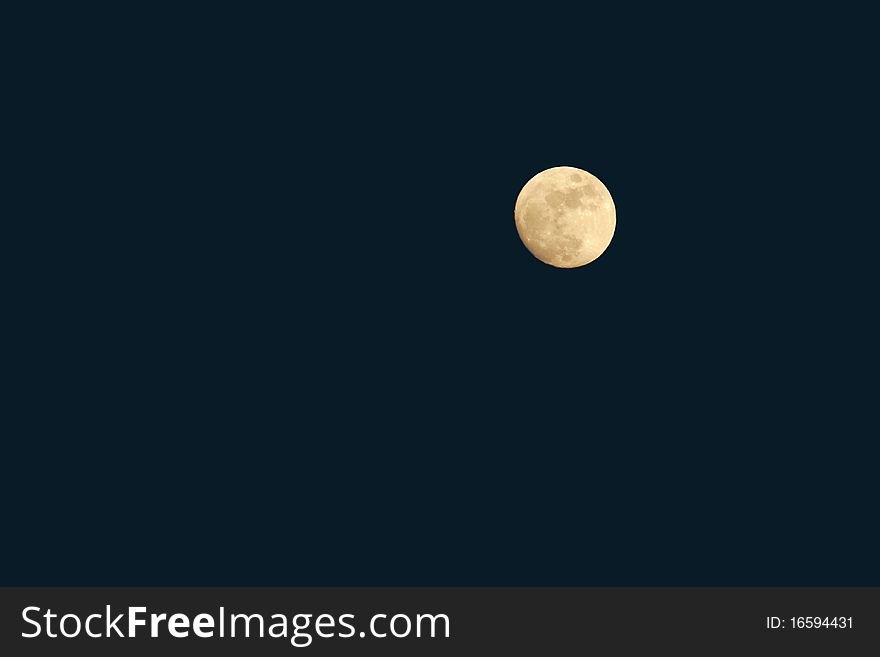 Full moon at a special dark night