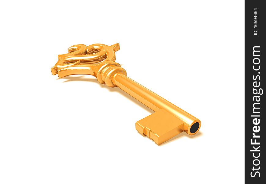 Golden key.
