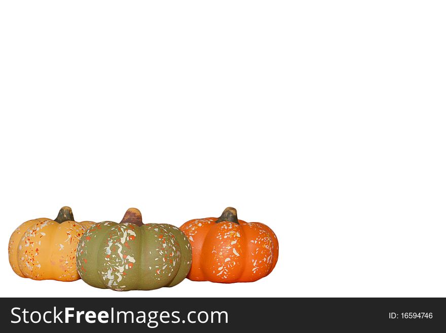 Halloween pumpkins as a isolated shot