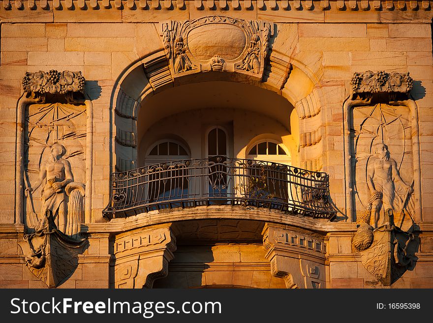 Picturesque balcony in constance, germany