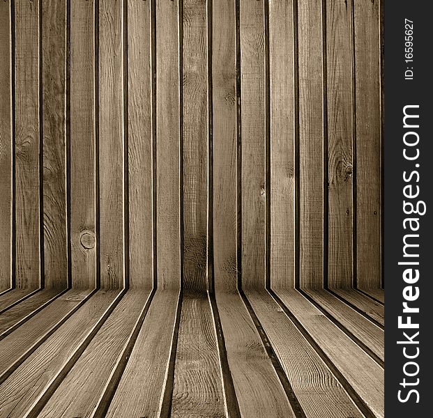 Vintage wooden interior as background