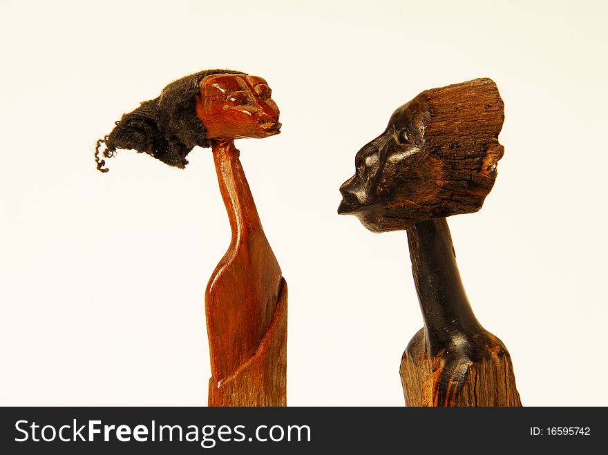 African sculpture of a woman Madagascar