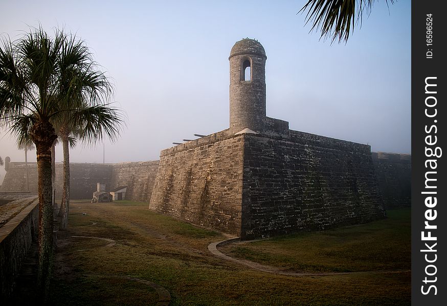 The Castillo de San Marcos, St Augustine FL. The Castillo de San Marcos, St Augustine FL