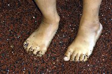 Wet Feet Stock Image