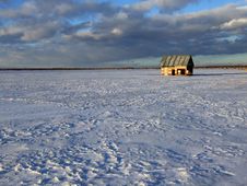 Decline On Winter Lake. Stock Image Decline On Winter Lake. Stock Image