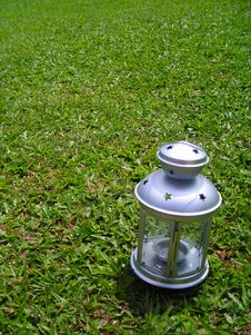 Silver Christmas Lamp Royalty Free Stock Photography Silver Christmas Lamp Royalty Free Stock Photography