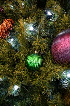 Christmas Tree Ornaments Royalty Free Stock Photo Christmas Tree Ornaments Royalty Free Stock Photo