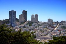 San Francisco Skyline Royalty Free Stock Photos