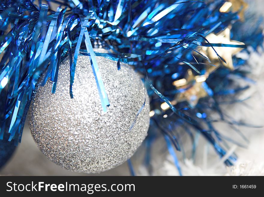 Christmas tree with ornaments balls