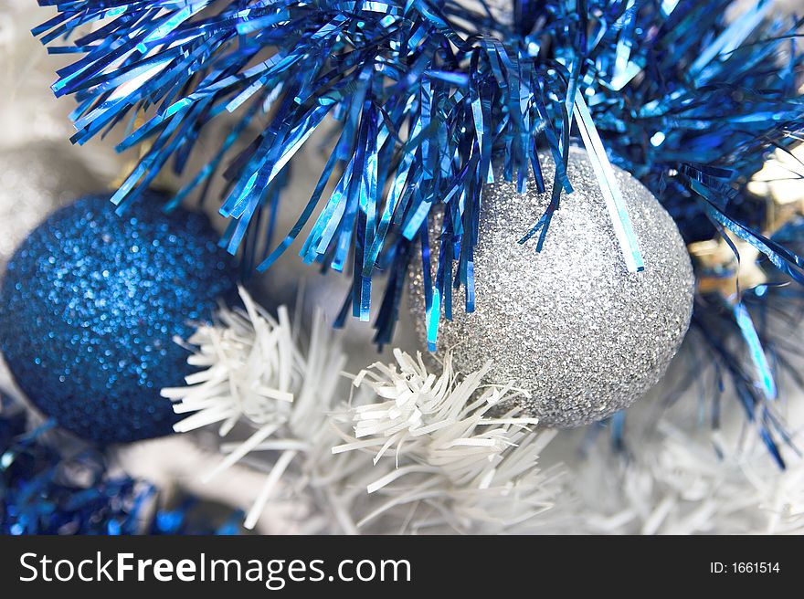 Christmas tree with ornaments balls