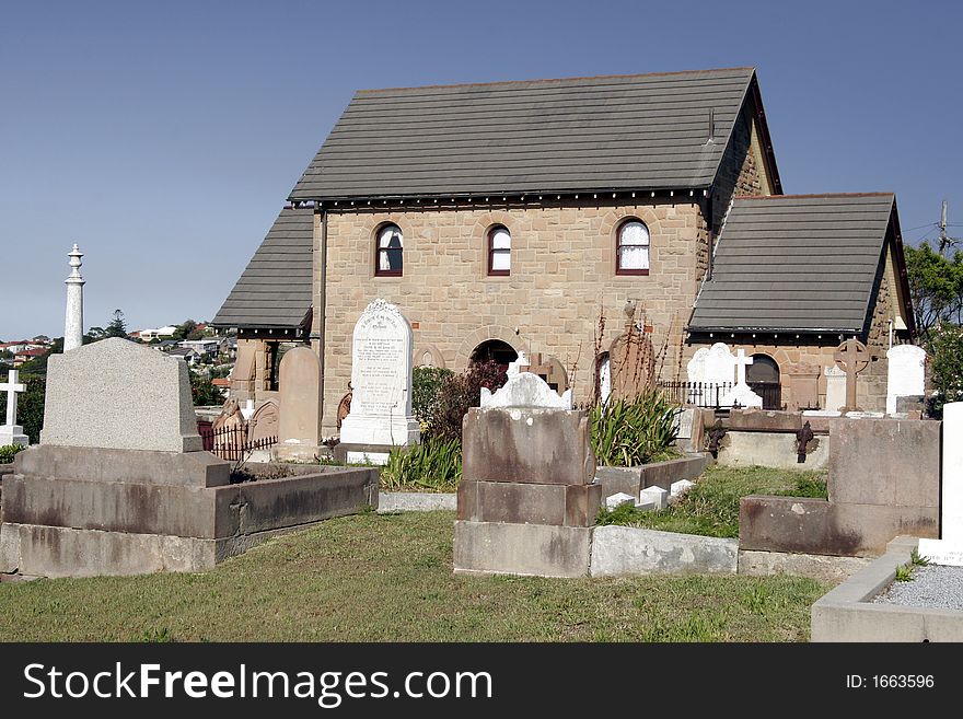 Cemetery House With Graves and Gravestones During Daylight In Sydney Australia