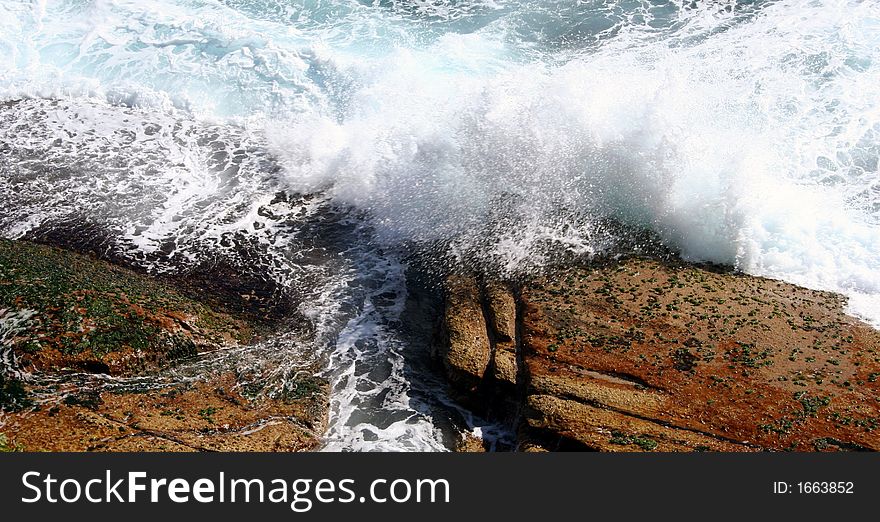Waves At Bondi Beach Sydney