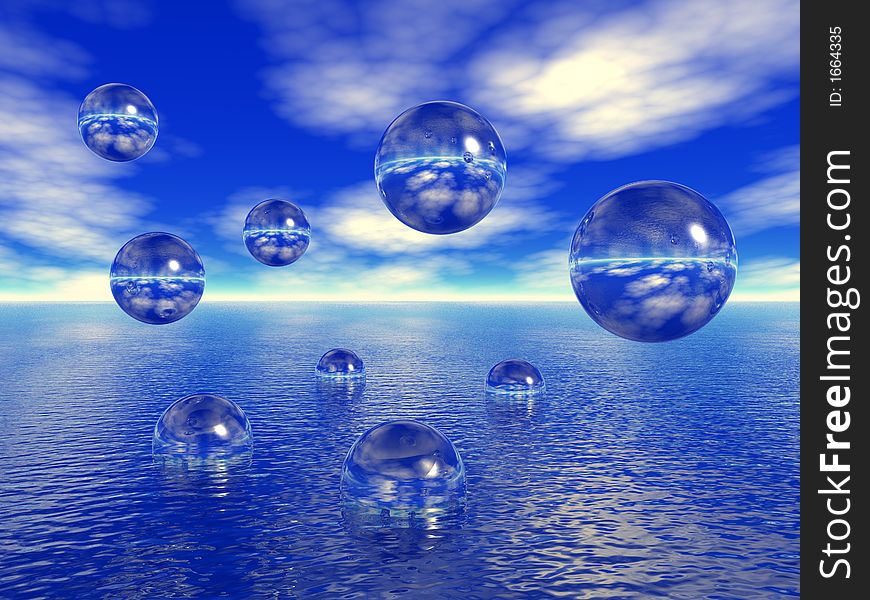 Rising water balls - digital artwork.More in my portfolio. Rising water balls - digital artwork.More in my portfolio.