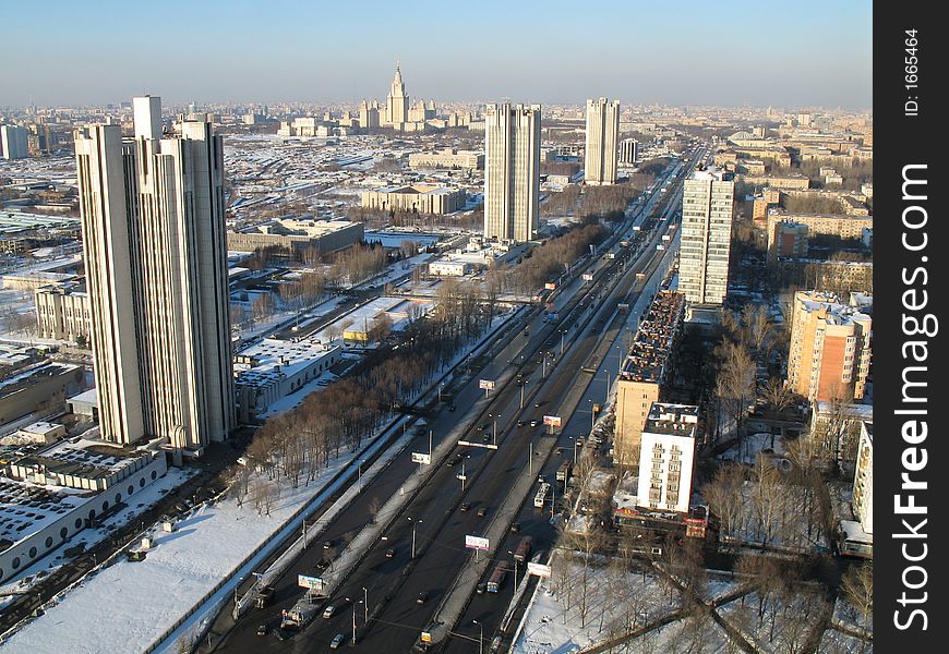 Kind of city from height of the bird's flight. Kind of city from height of the bird's flight