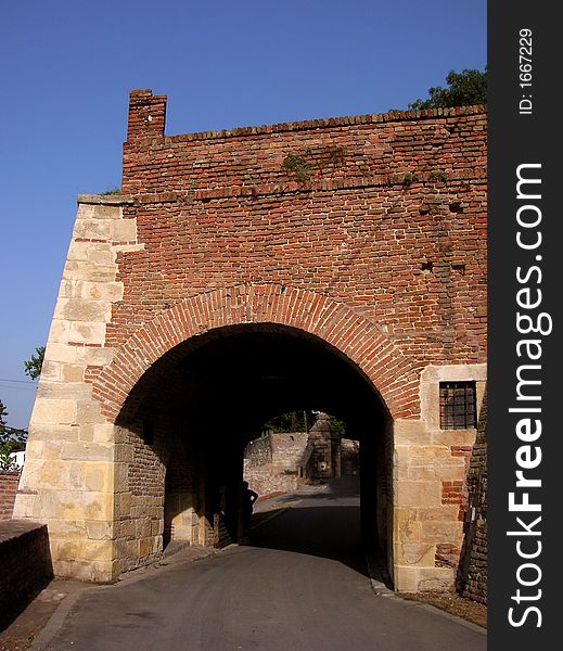 Through the arch