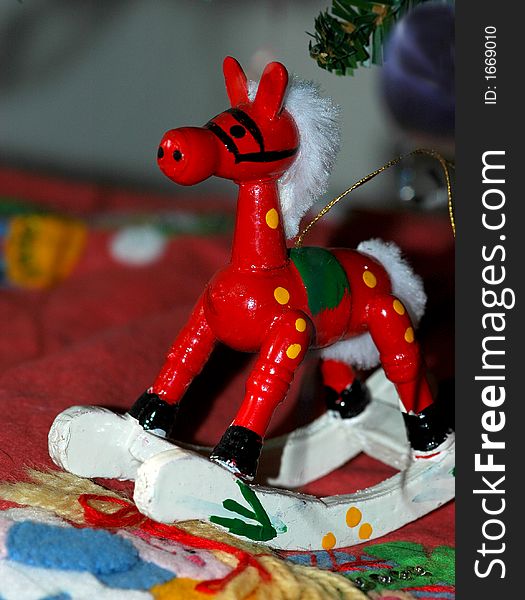 Holiday rocking-horse