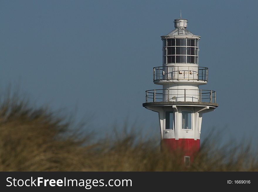 Lighthouse on the belgian caost