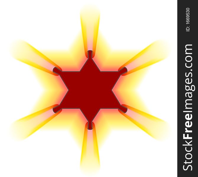 Frame Semite star - yellow motion ray (decoration). Frame Semite star - yellow motion ray (decoration)
