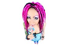 Girl With Lollipop Royalty Free Stock Images Girl With Lollipop Royalty Free Stock Images