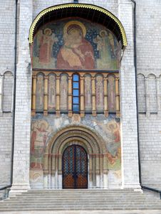 Uspenski Temple In Moscow Kremlin Royalty Free Stock Photo Uspenski Temple In Moscow Kremlin Royalty Free Stock Photo