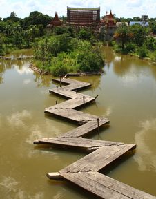 The Wooden Bridge Stock Image