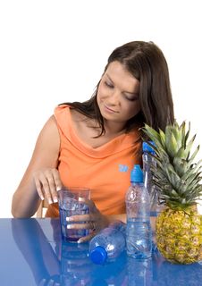 Woman Drinking Water Stock Photos