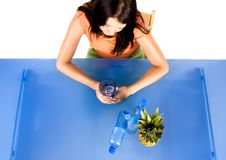 Woman Drinking Water Stock Photos