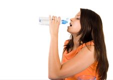 Woman Drinking Water Royalty Free Stock Image
