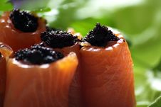 Salmon And Caviar Royalty Free Stock Photo Salmon And Caviar Royalty Free Stock Photo