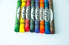 Colorful Crayons Stock Photo