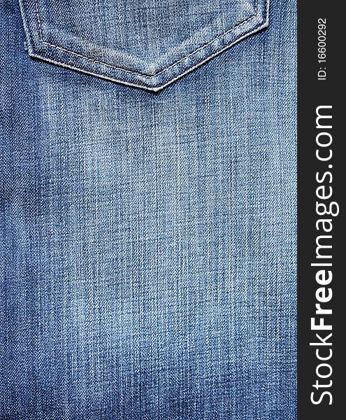 Jeans pocket it's for the Fashion.