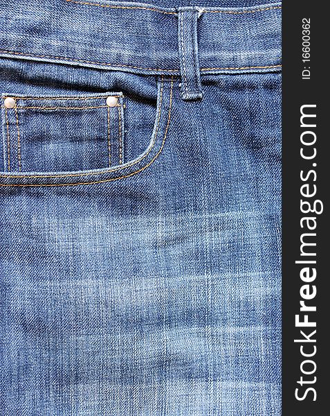 Jeans pocket it's for the Fashion.